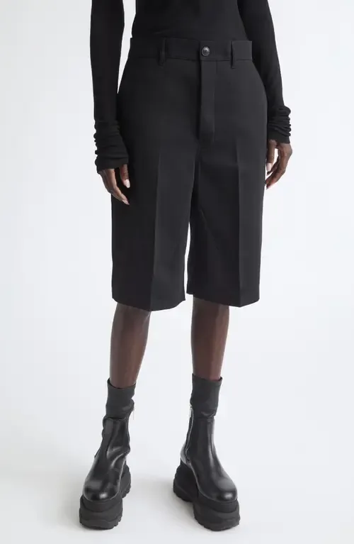 Wool Work Shorts by Rick Owens