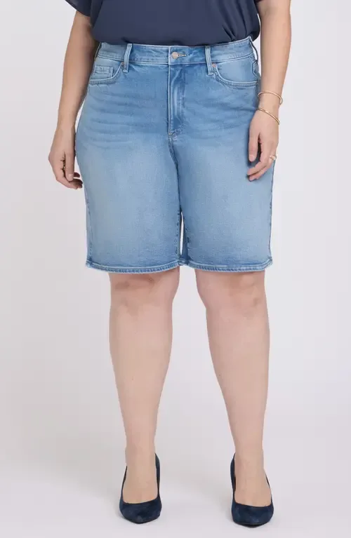 Lilly Relaxed Long Denim Shorts by NYDJ