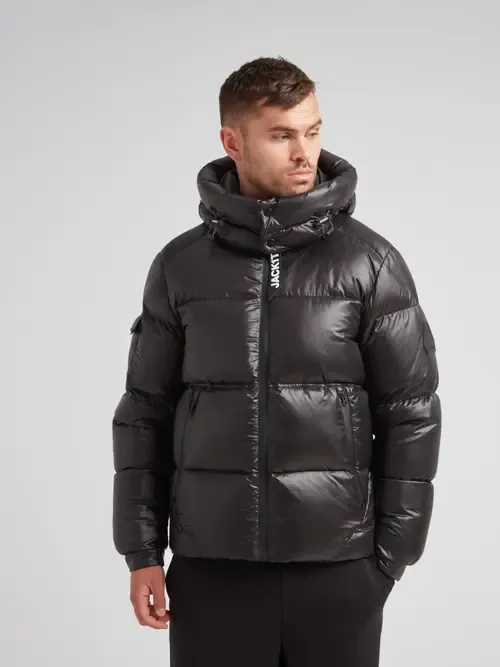 EZ Water Hooded Puffer Racer Jacket by JACK1T