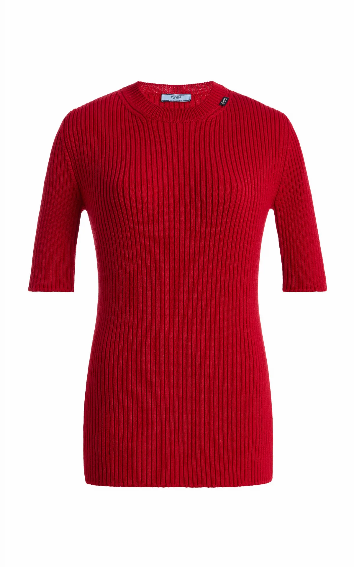 Ribbed Wool Top by Prada