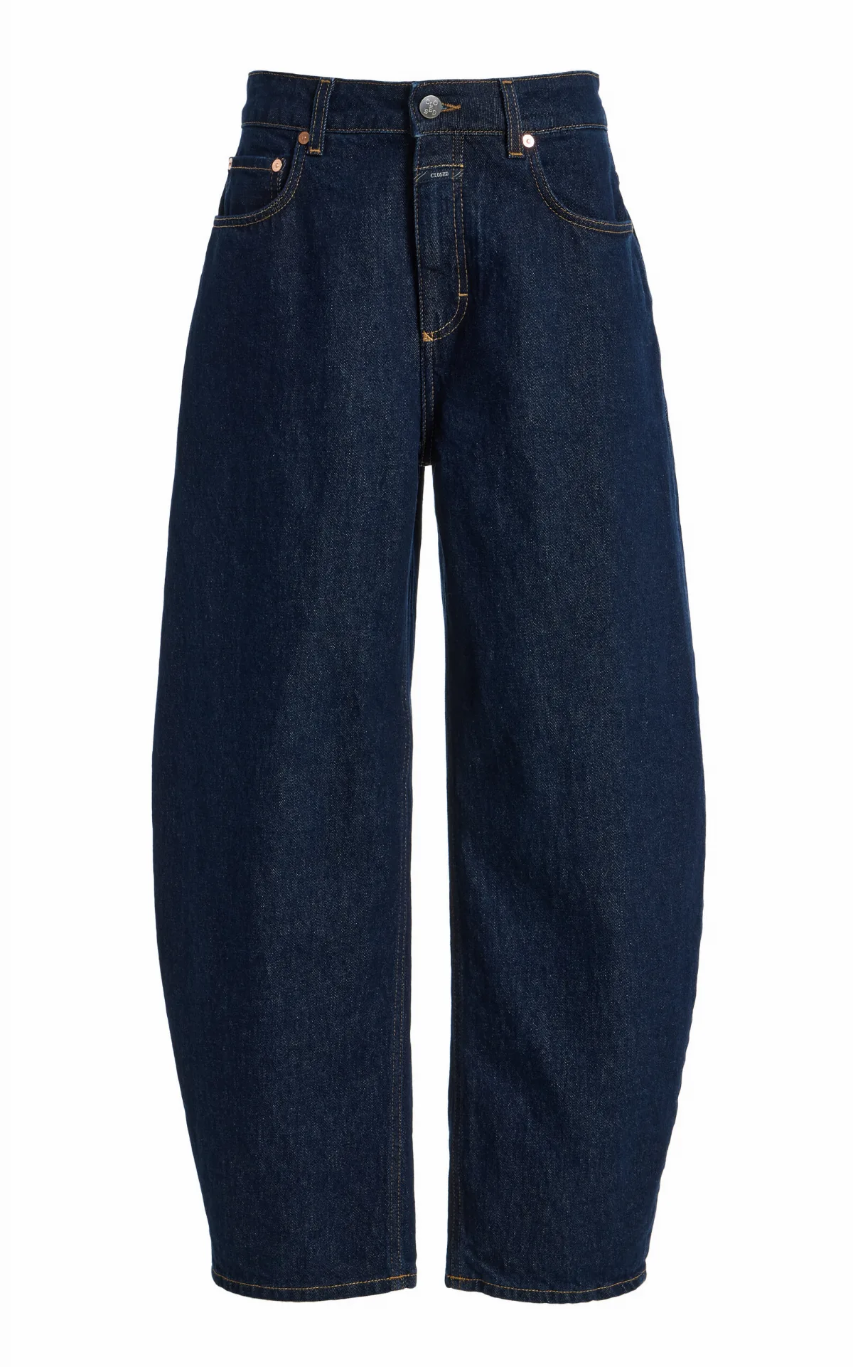 Jazzie Stretch Mid-Rise Cropped Barrel-Leg Jeans by CLOSED