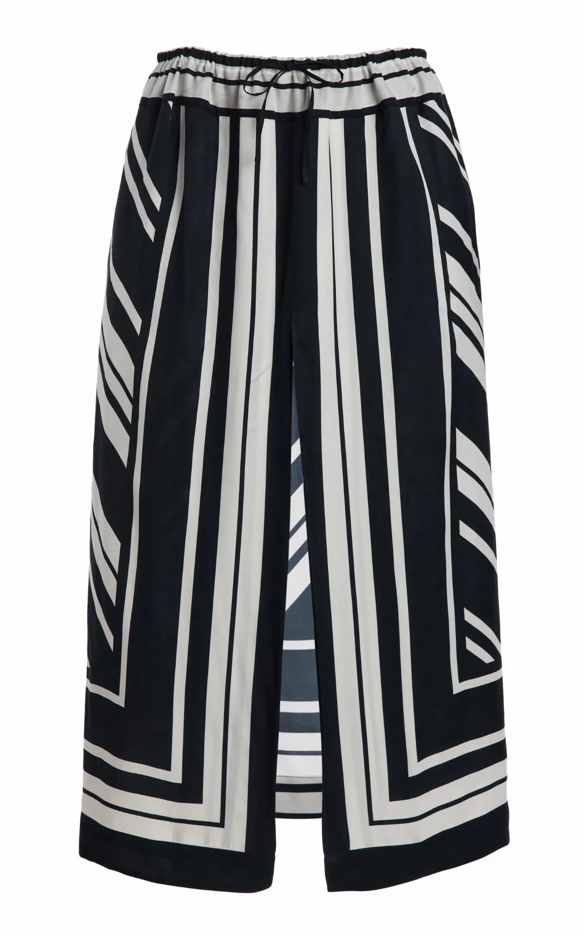The Jameson Striped Twill Maxi Skirt