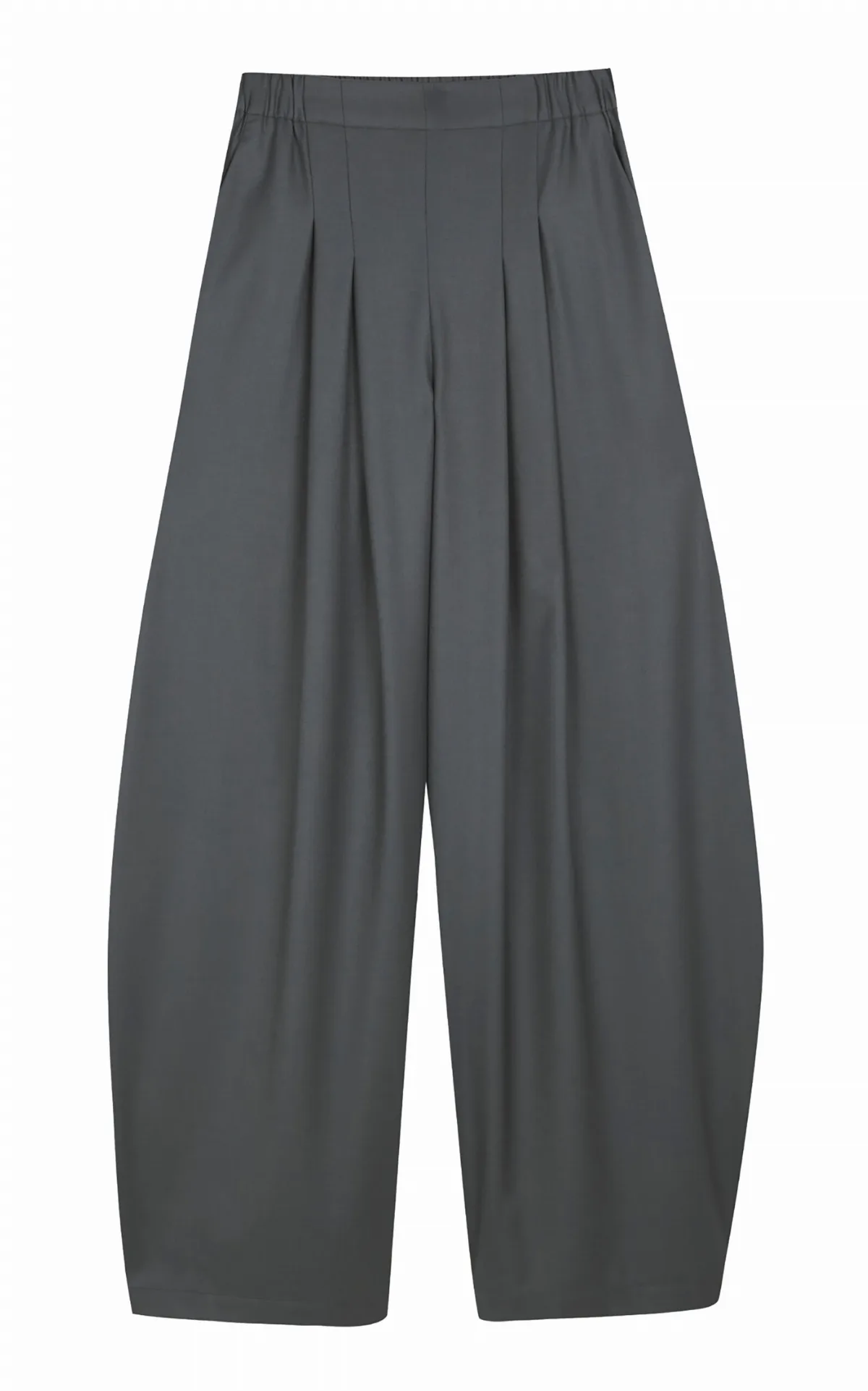 Ahora Pleated Wool Wide Leg Pants by Cortana