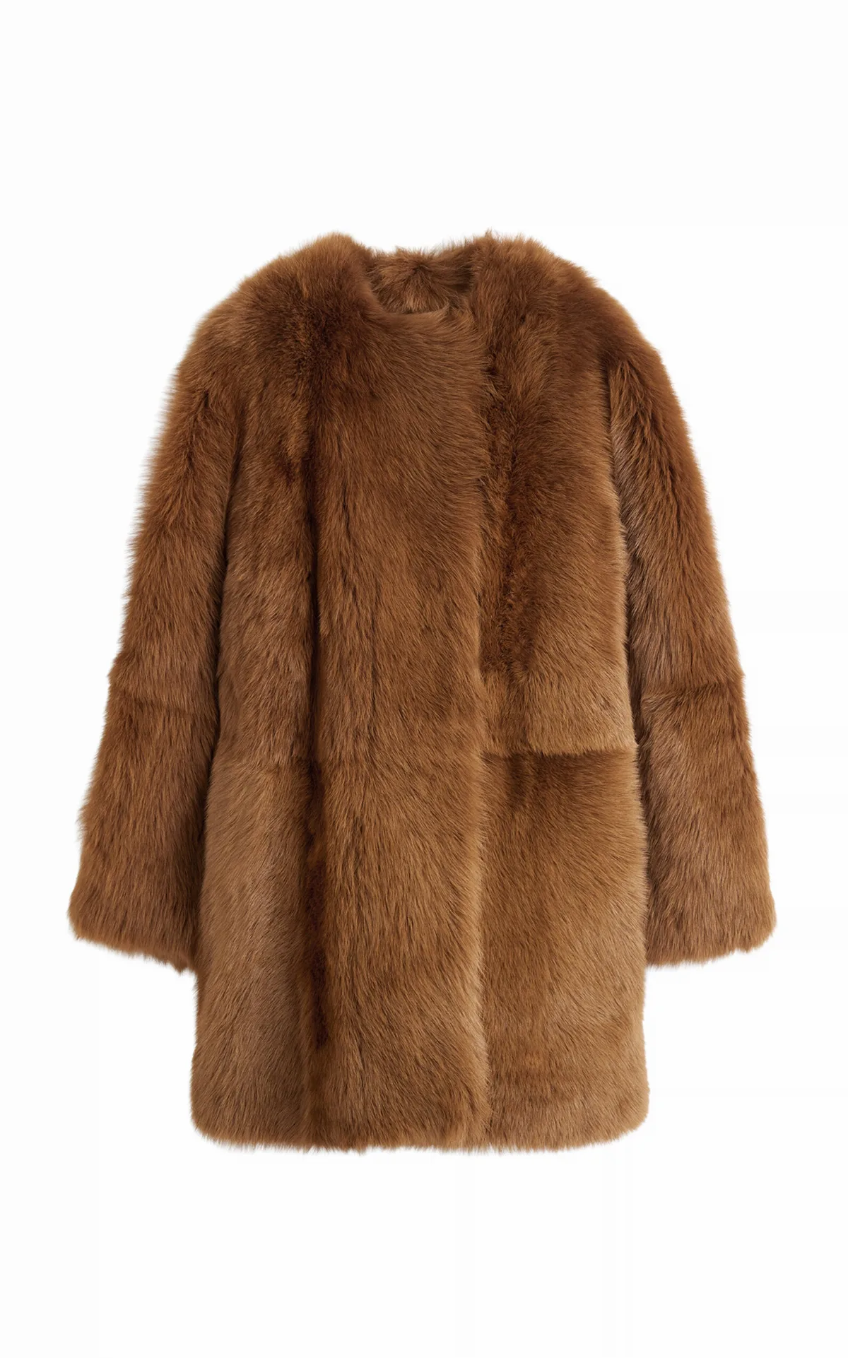 Short Shearling Coat by Toteme