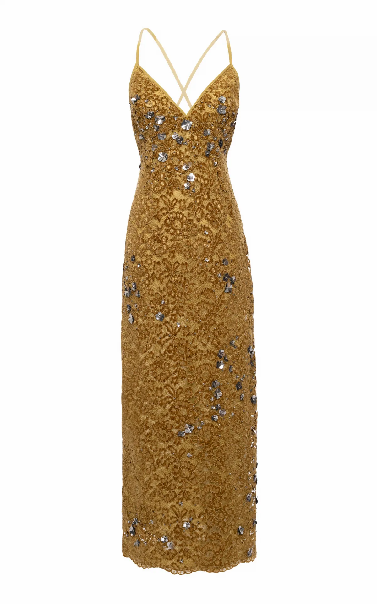 Embellished Cocktail Midi Dress