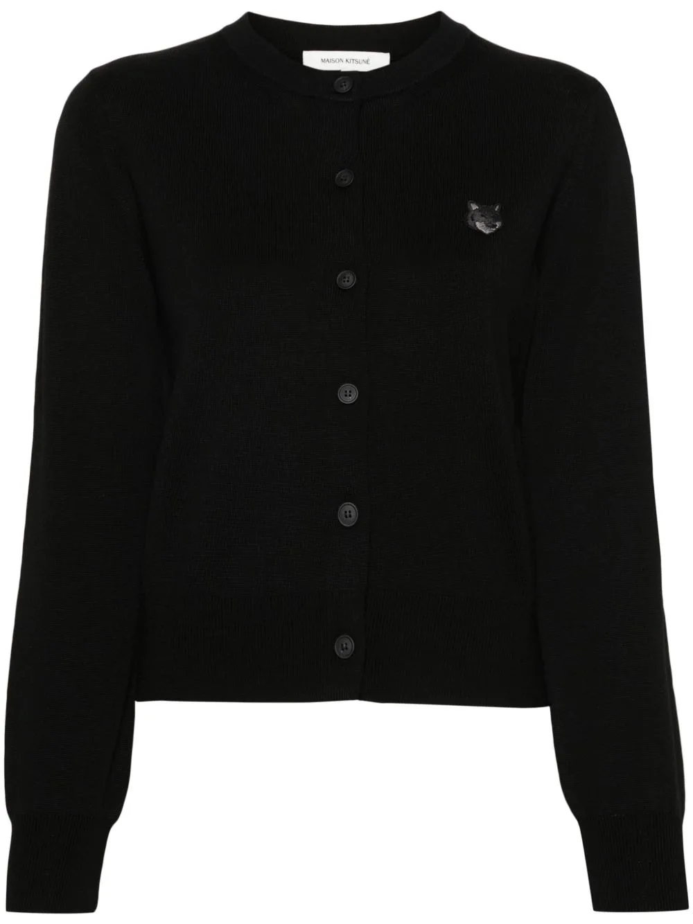 Bold Fox Wool Cardigan by Maison Kitsuné