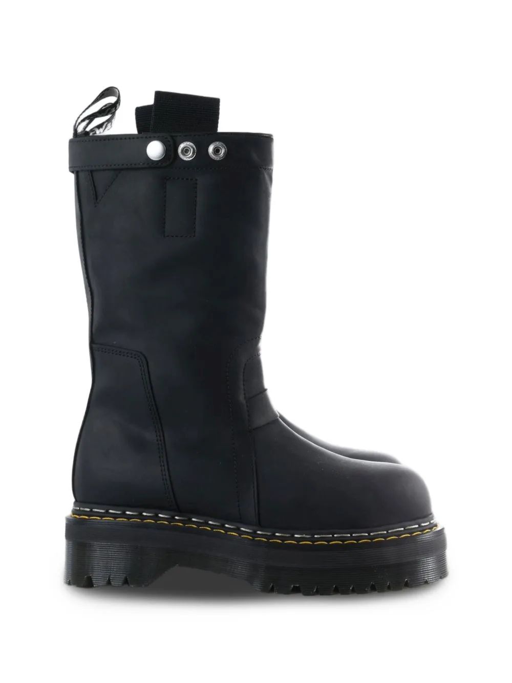 Rick Owens x Dr. Martens Quad Sole Platform Mid-Calf Boots by Rick Owens