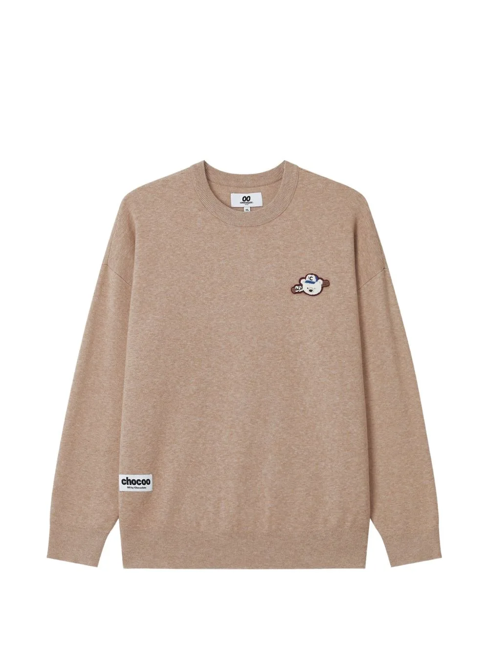 Logo-Patch Crew-Neck Sweater by CHOCOOLATE