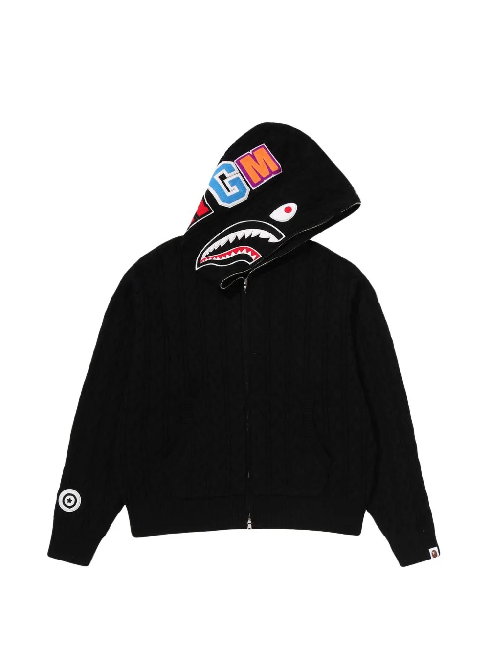 Shark Cable-Knit Hoodie by A BATHING APE®