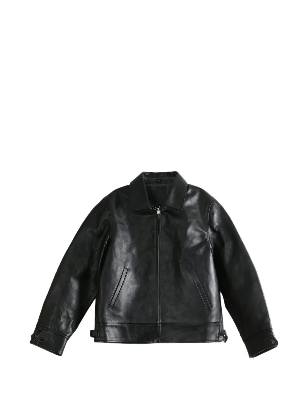 Leather Zip-Up Jacket by TAIGA TAKAHASHI