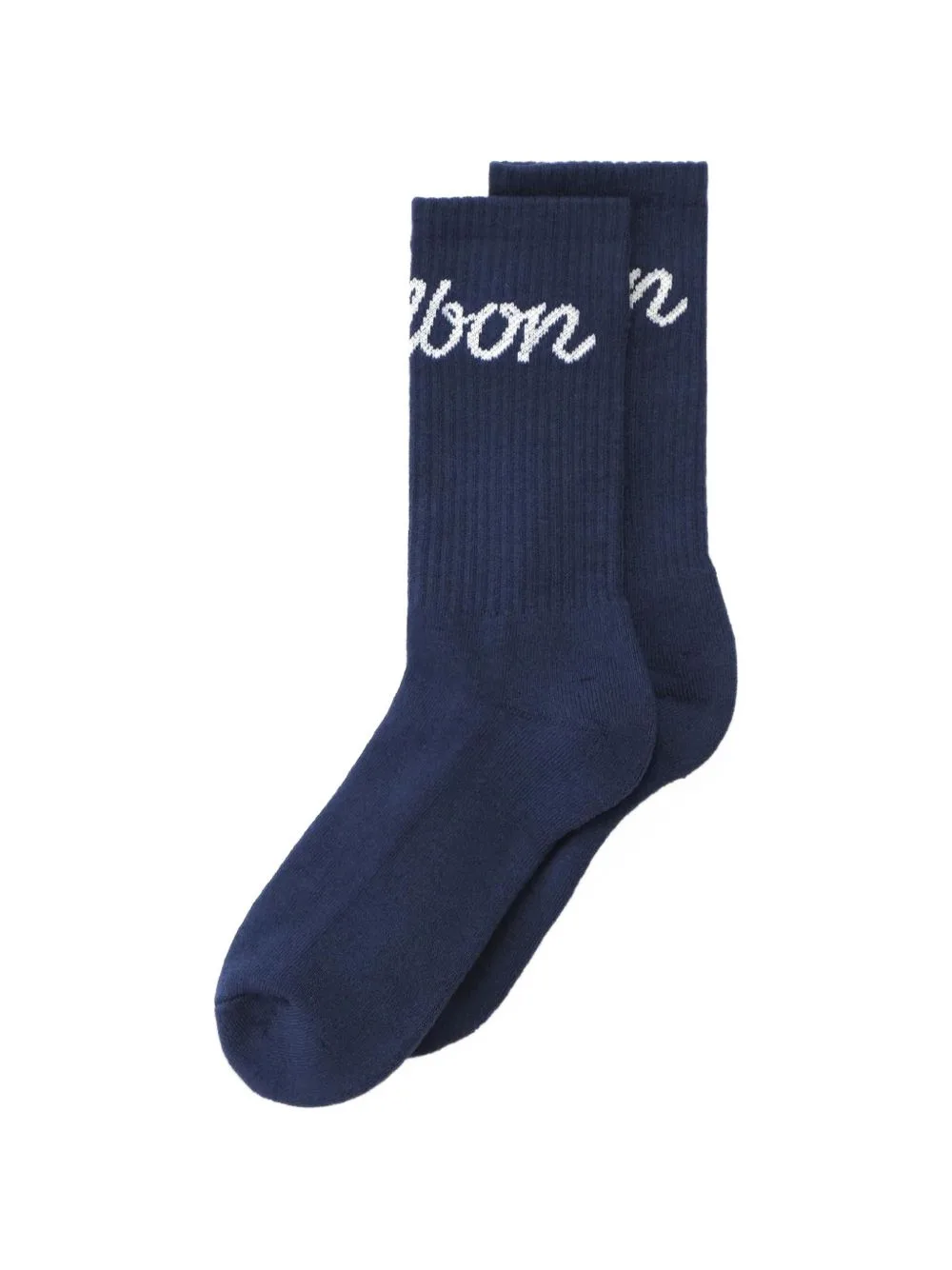 Bon Script Ribbed-Knit Socks by Malbon Golf
