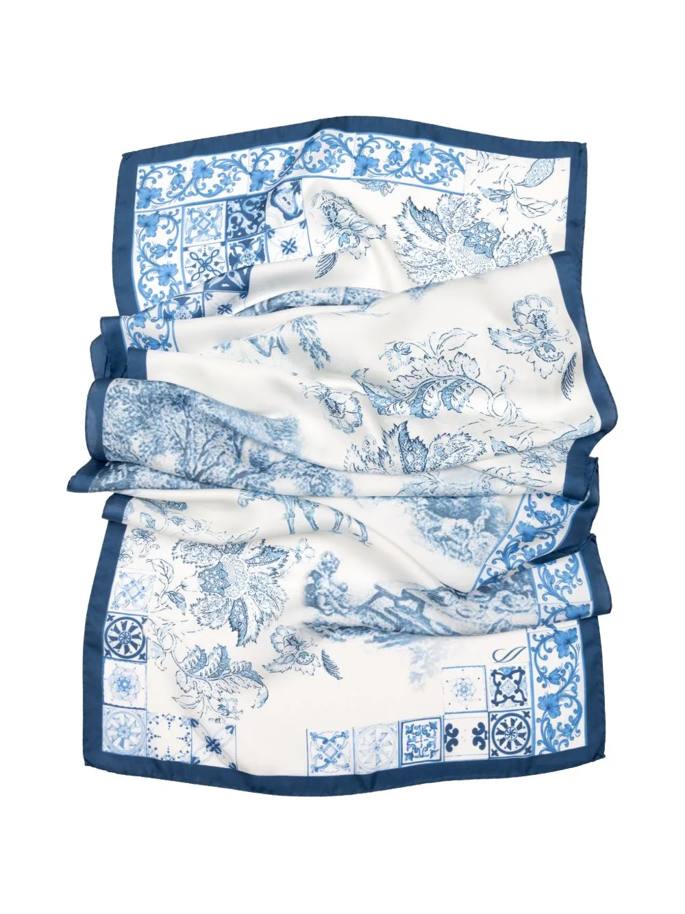 Toile De Jouy Silk Scarf by Elizabetta