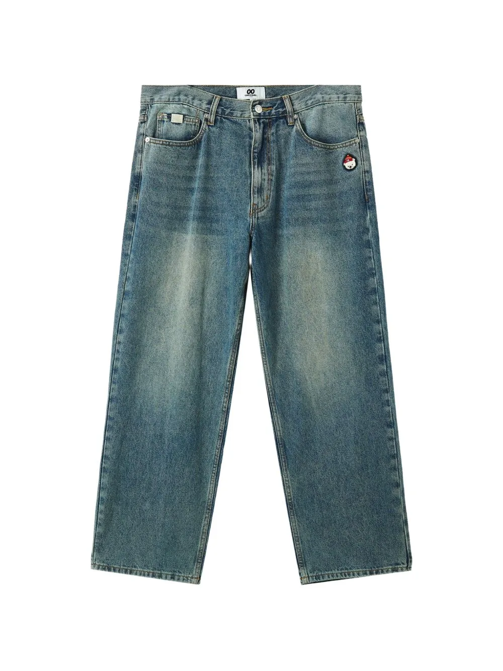Button-Up Straight-Leg Jeans by CHOCOOLATE