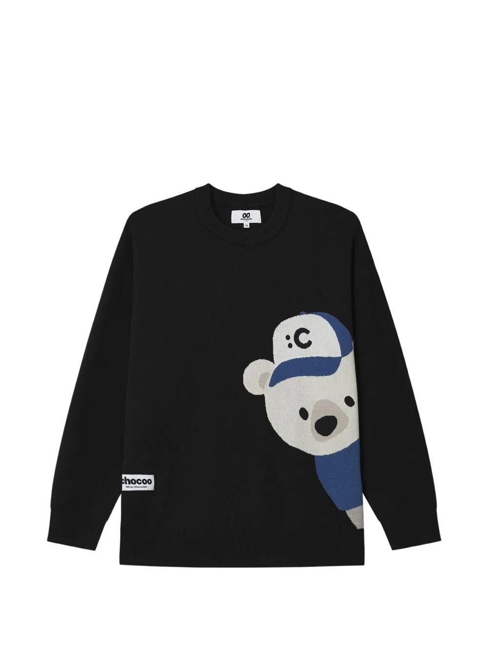Graphic-Design Crew-Neck Sweater by CHOCOOLATE