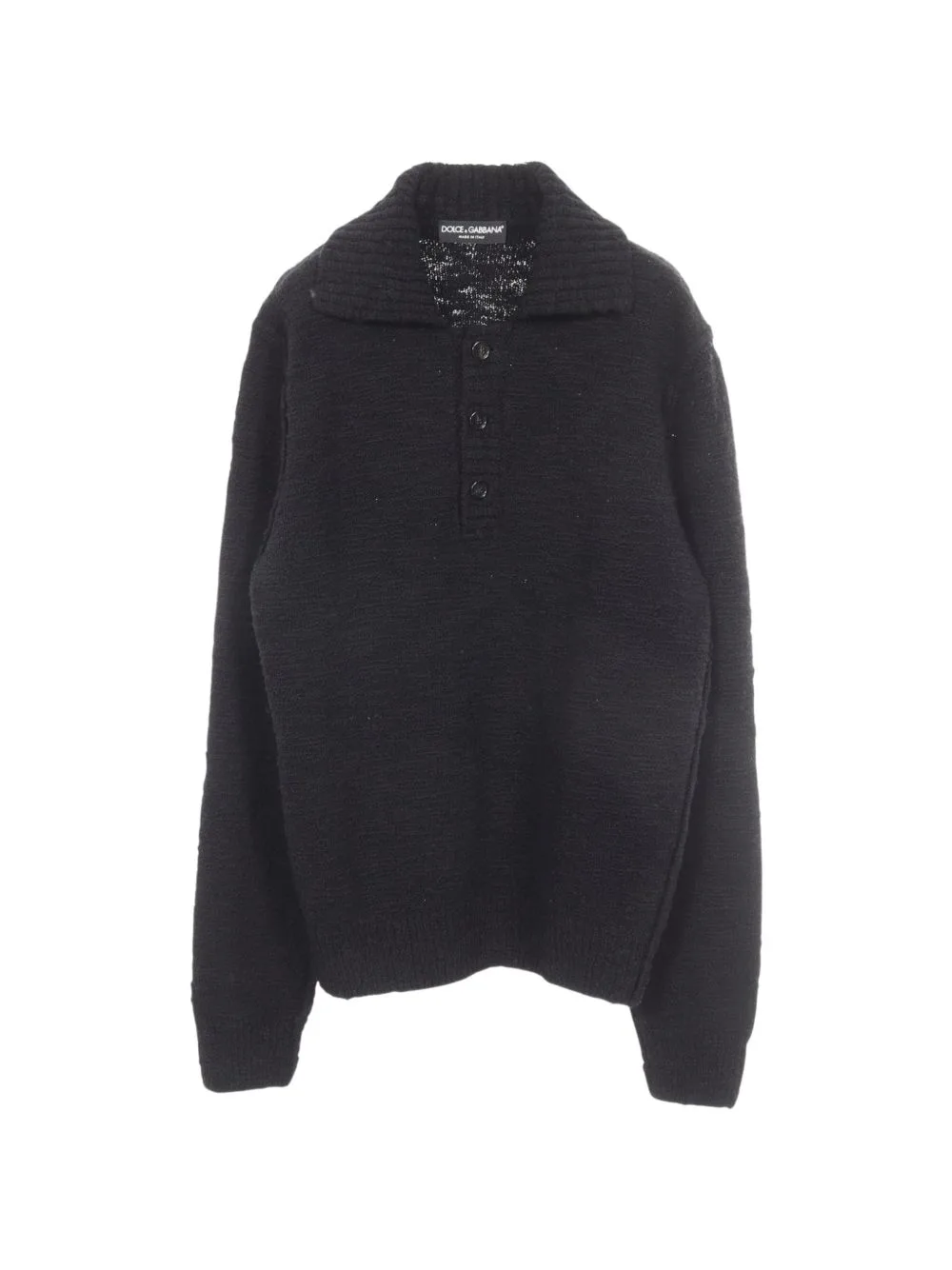 2010 Knit Long-Sleeve Polo Shirt by Dolce & Gabbana Pre-Owned