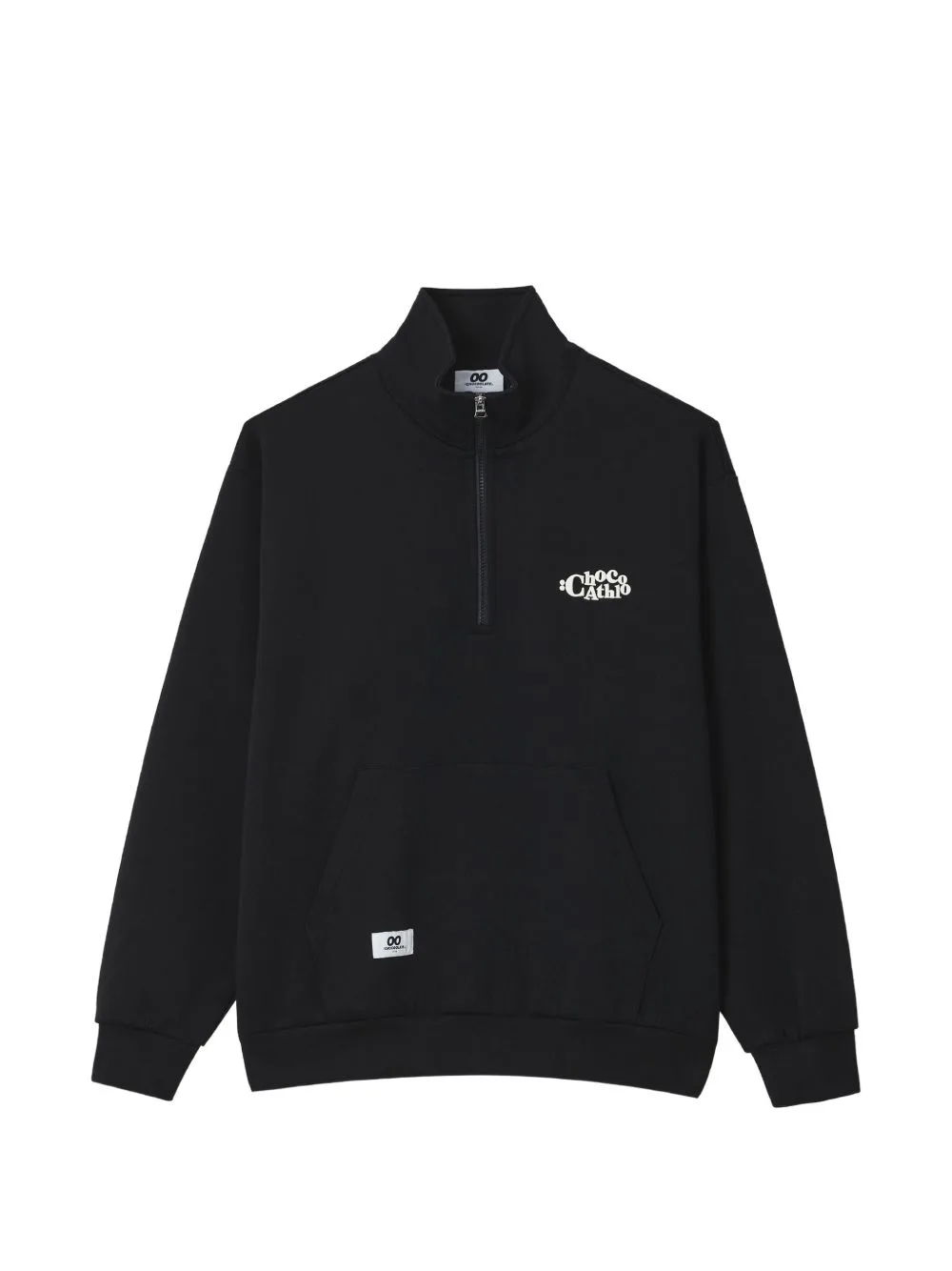 Logo-Print Quarter-Zip Sweater by CHOCOOLATE