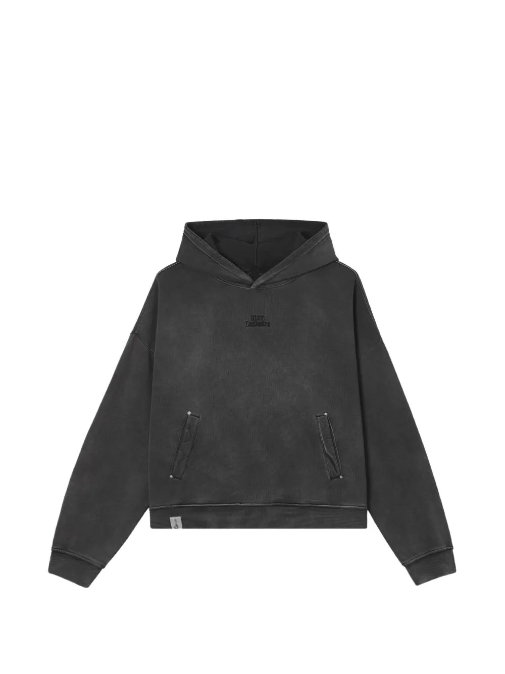 Skeleton-Embroidered Washed Hoodie by FIVE CM