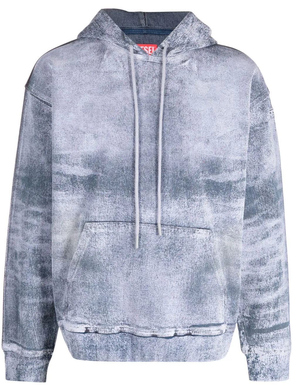 Tie-Dye Cotton Hoodie by Diesel