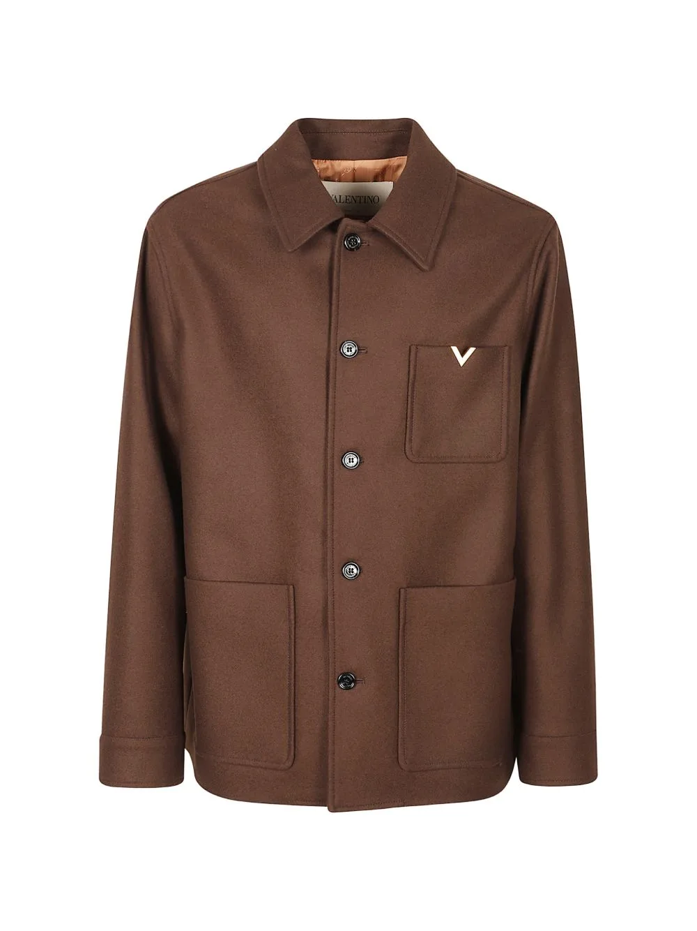 Wool Jacket with Vgold by Valentino Garavani