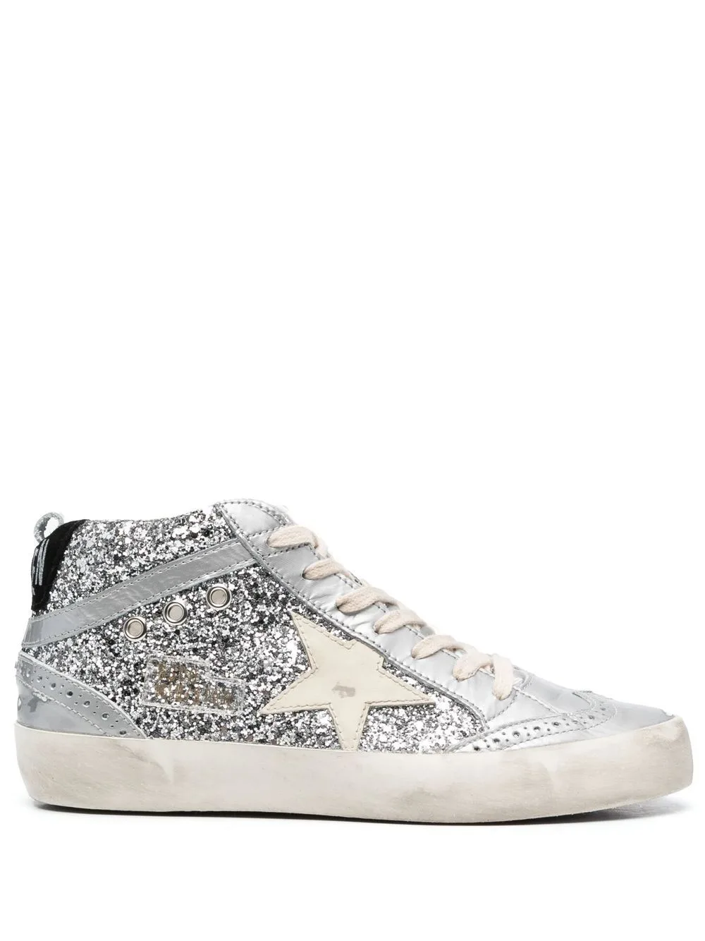 Glittered High-Top Sneakers by Golden Goose