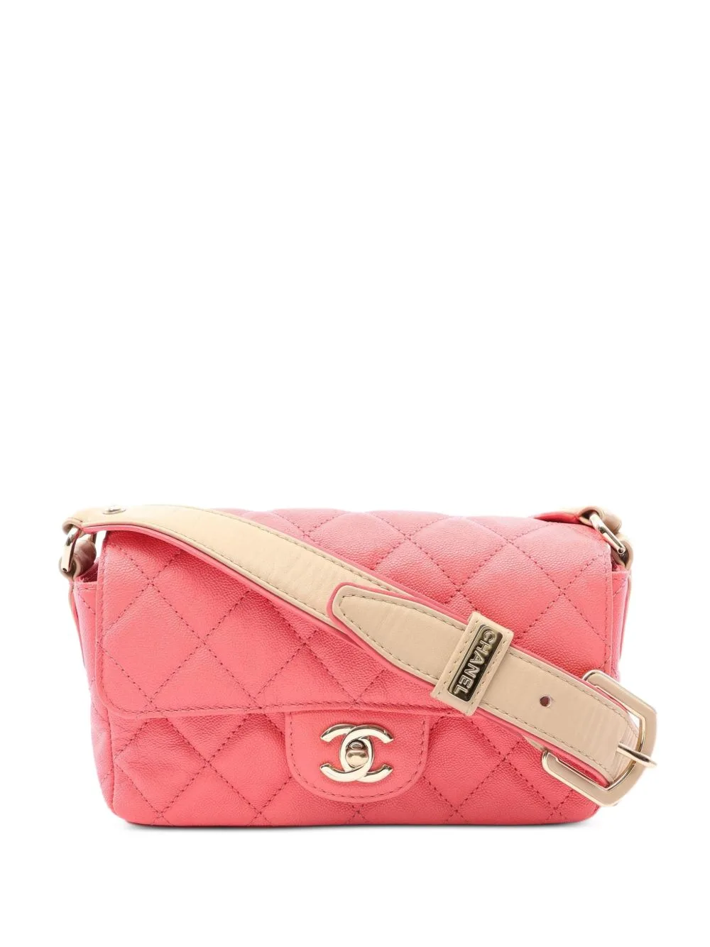 2021-2022 Matelassé Caviar Shoulder Bag by CHANEL Pre-Owned