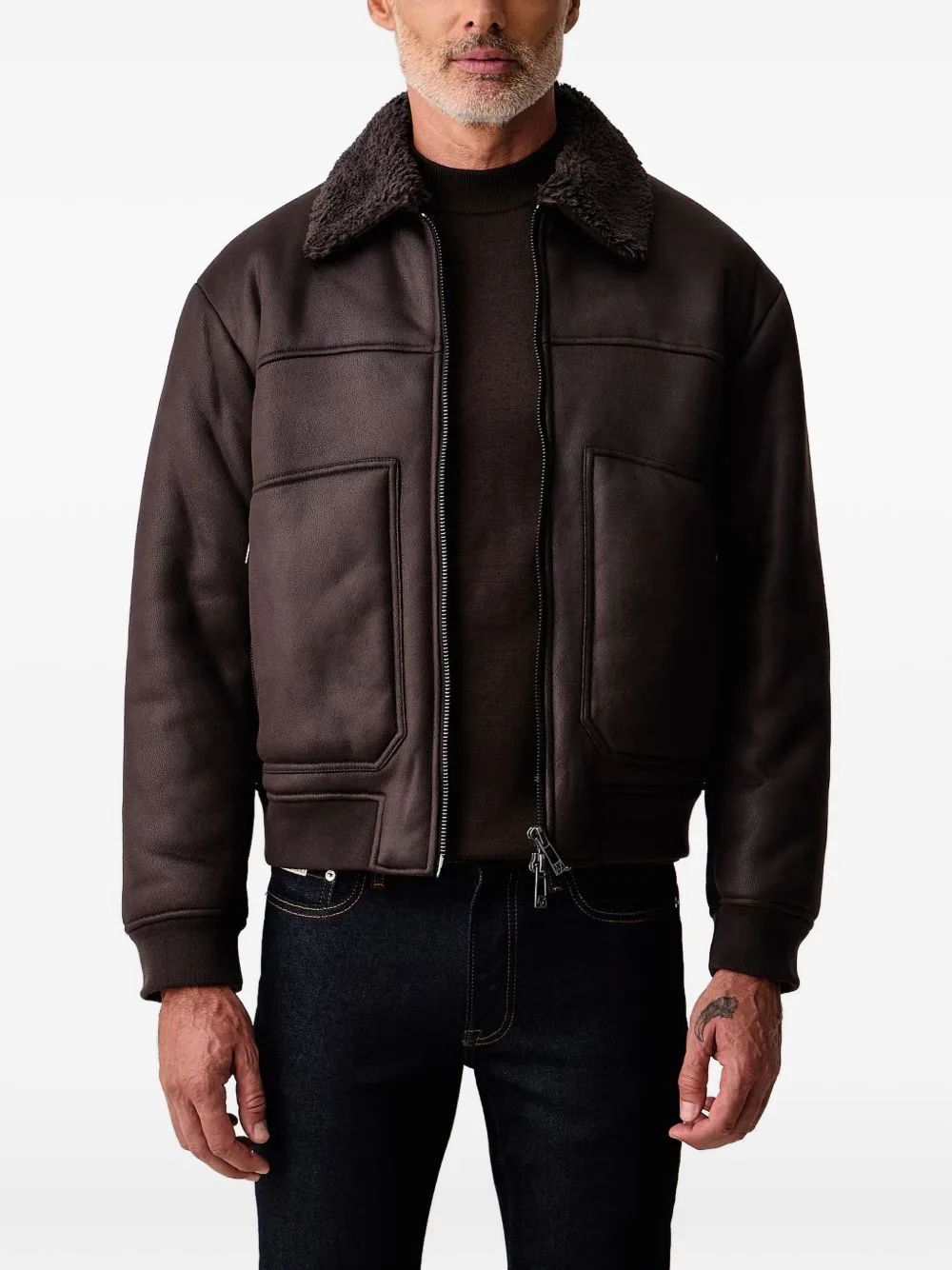Faux-Shearling Collar Jacket by Armani Exchange