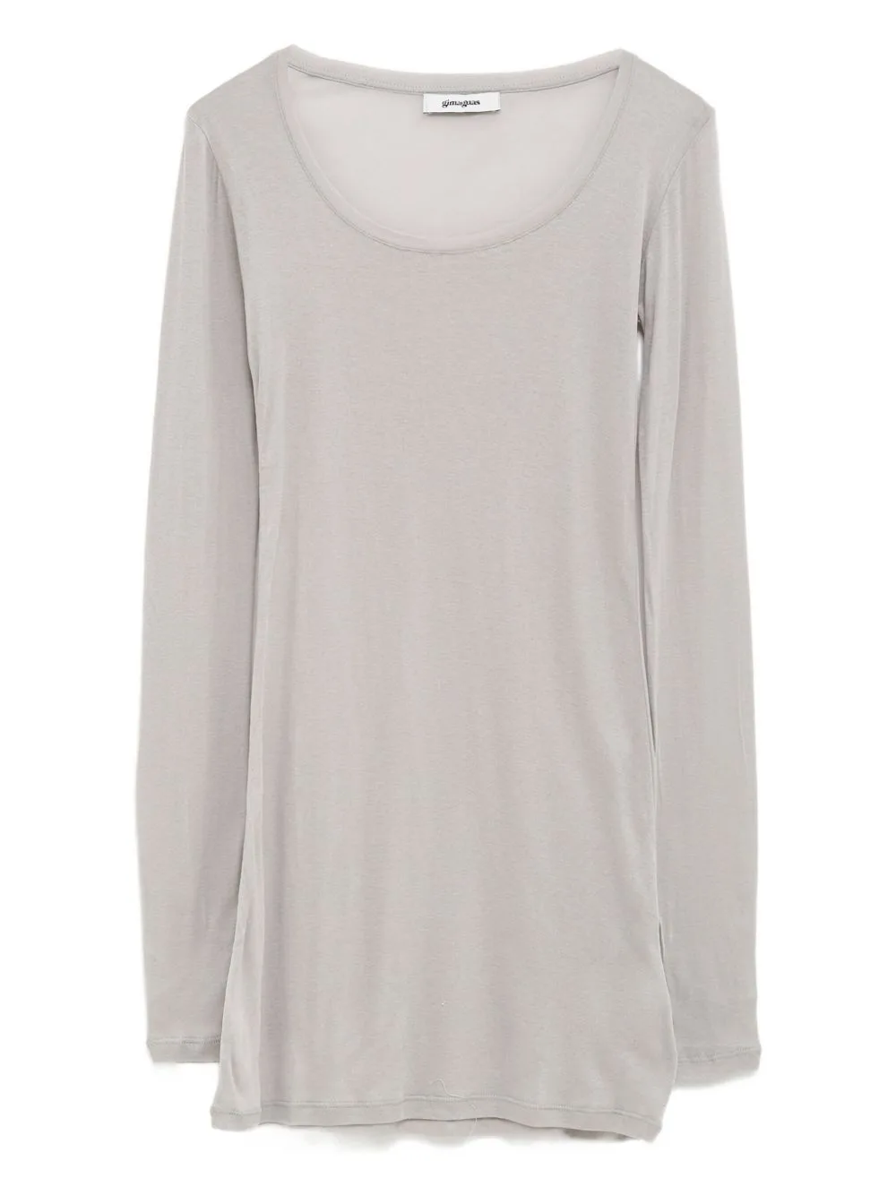 Bahmon Scoop-Neck Long-Sleeve Mini Dress by Gimaguas