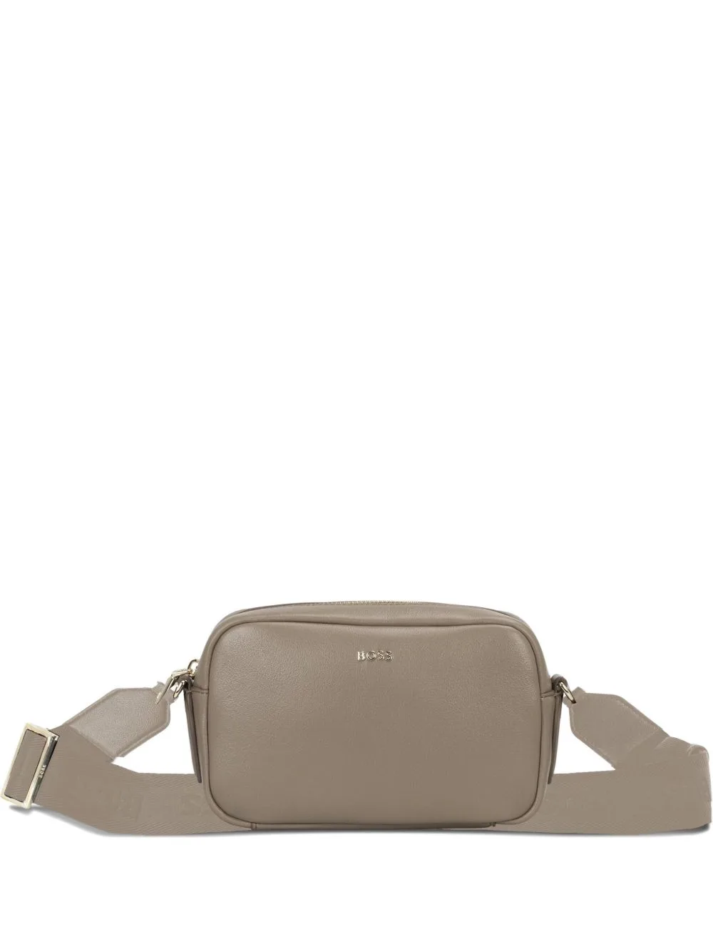 Logo-Plaque Zip Shoulder Bag by BOSS