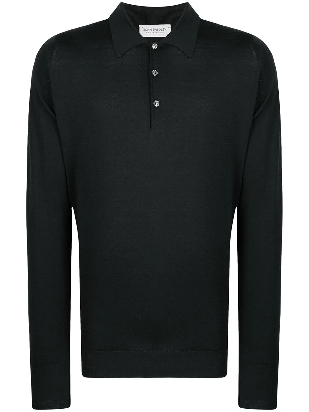 Long Sleeved Knitted Polo Shirt by John Smedley