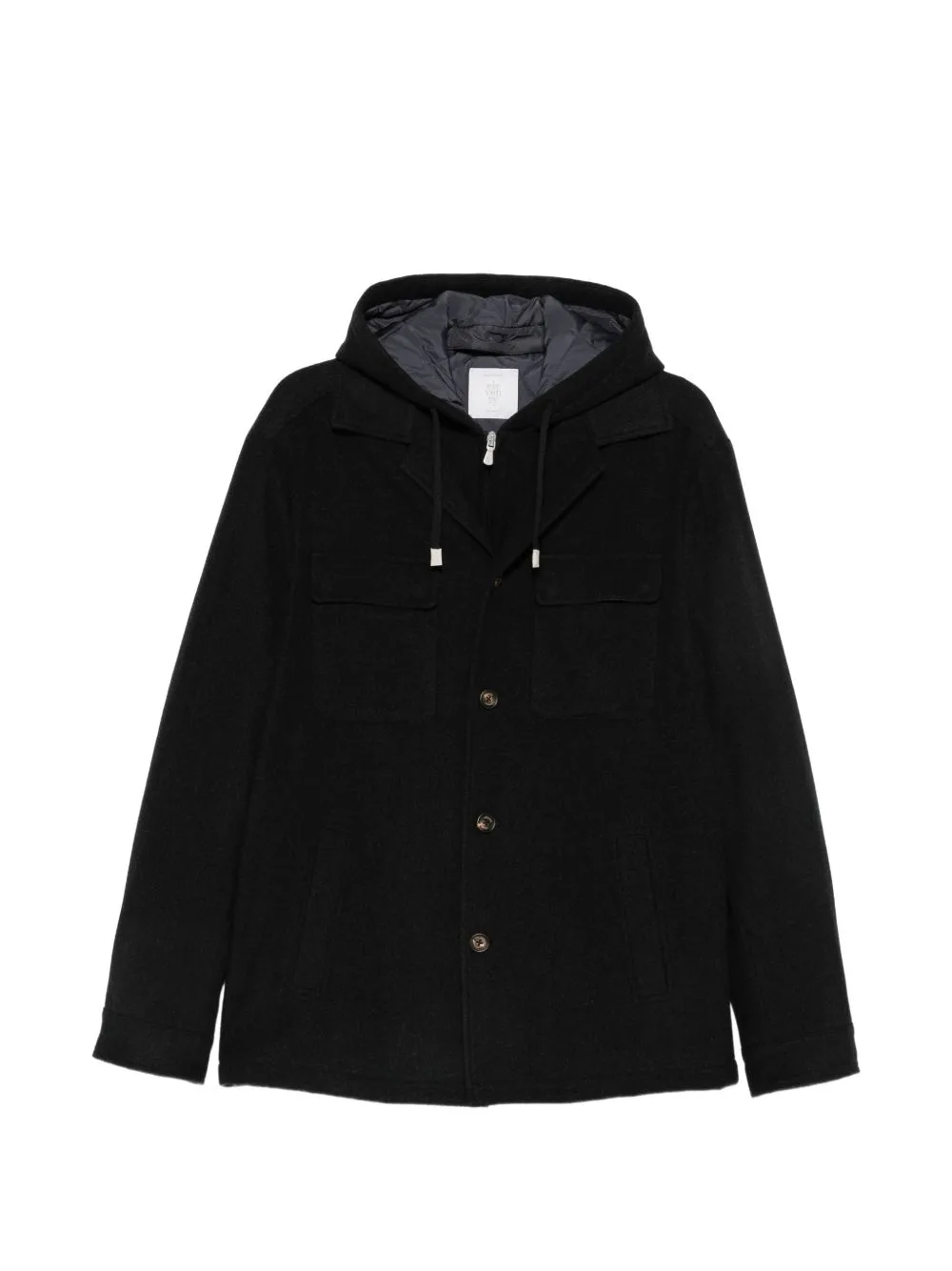 Hooded Button-Up Jacket by Eleventy