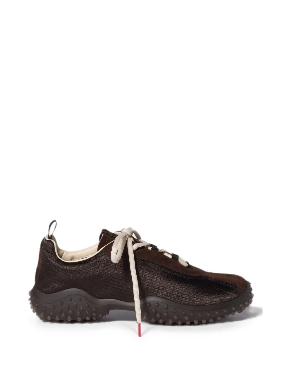 Bubble Technical Fabric and Suede Sneakers by Miu Miu