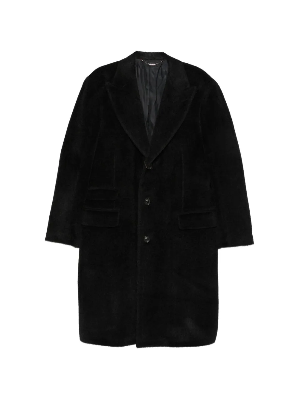 Single-Breasted Notched-Lapels Coat by Canali