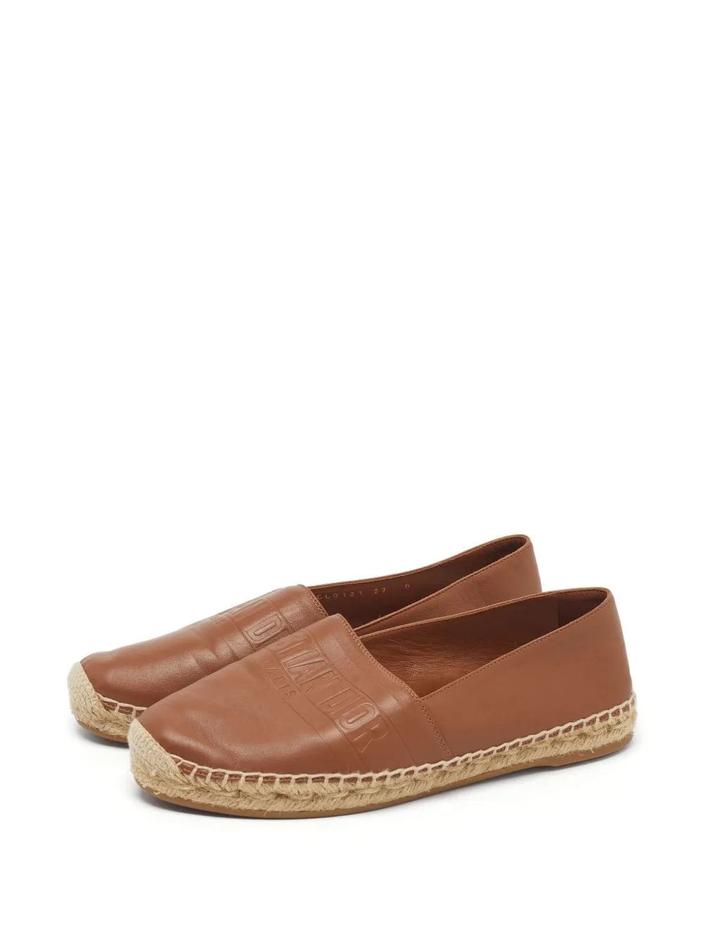 Granville Leather Espadrille Flats by Christian Dior Pre-Owned