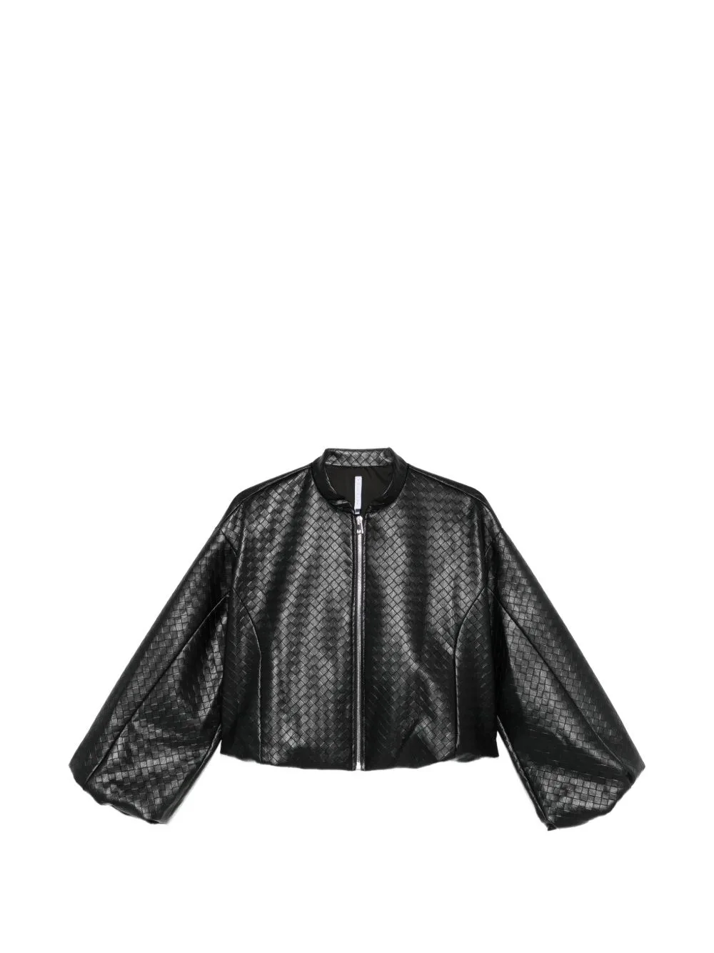 Woven-Effect Balloon-Sleeve Jacket by IMPERIAL