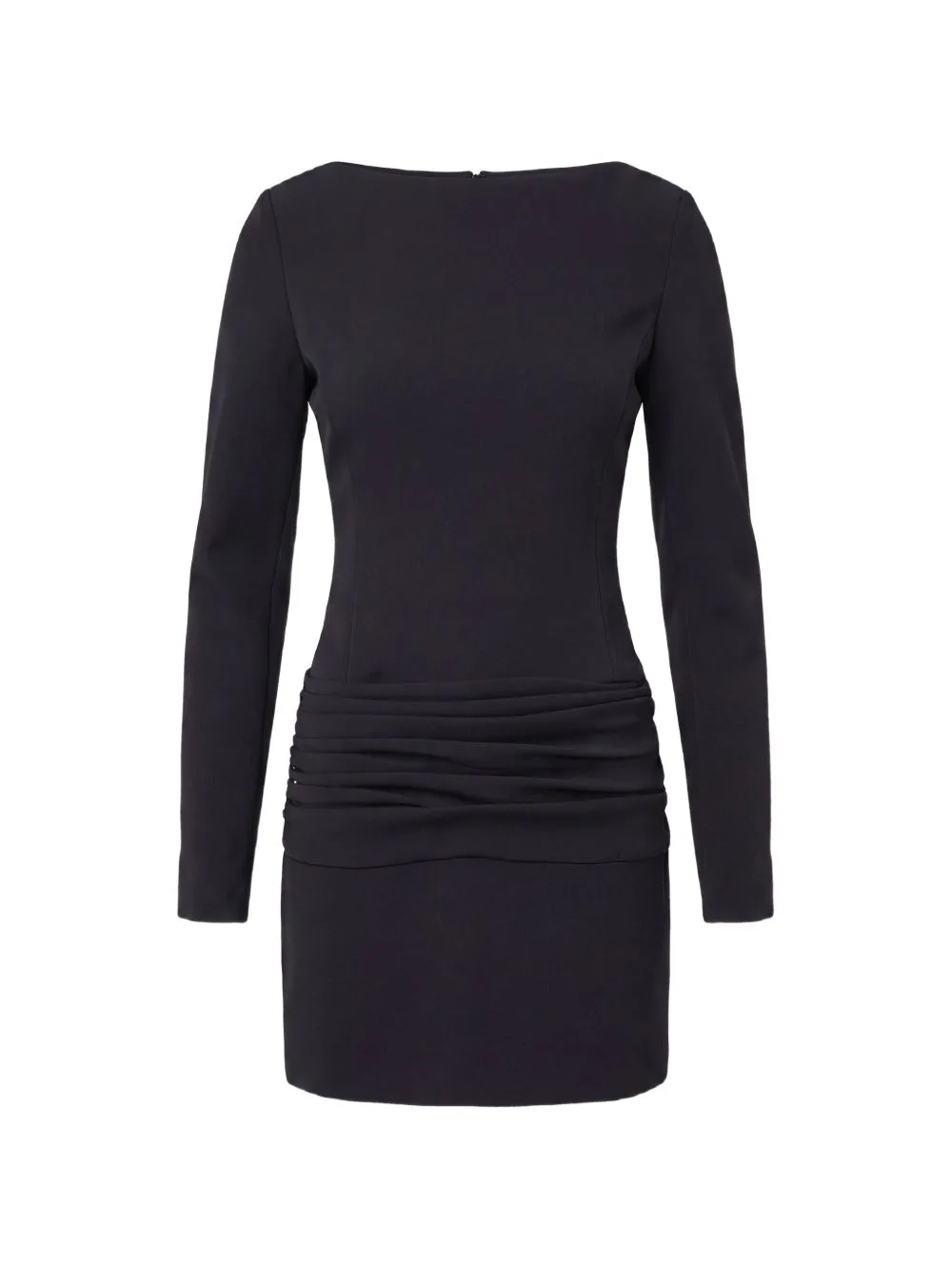 Ruched Long-Sleeves Mini Dress