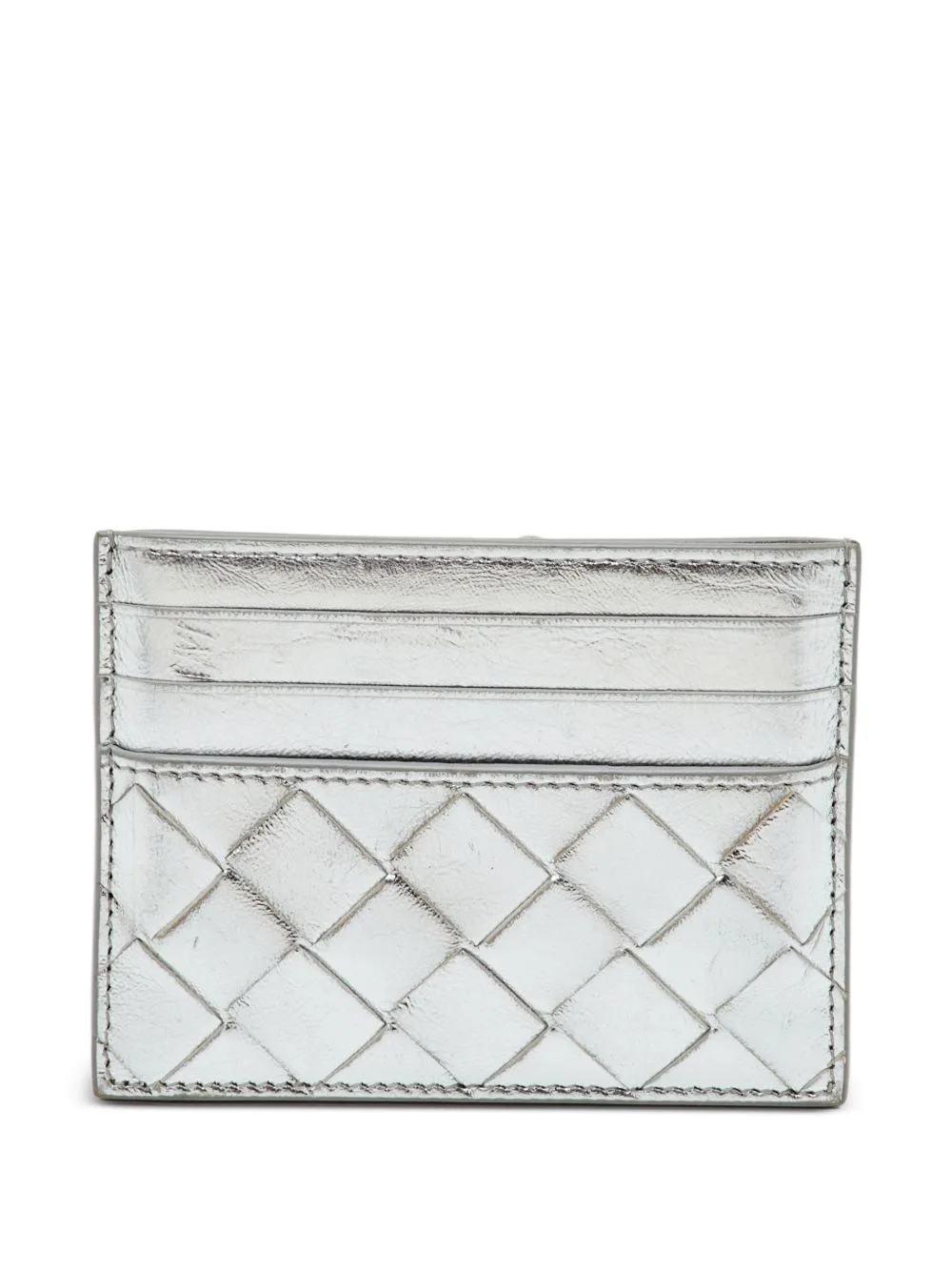 Intrecciato Leather Card Holder