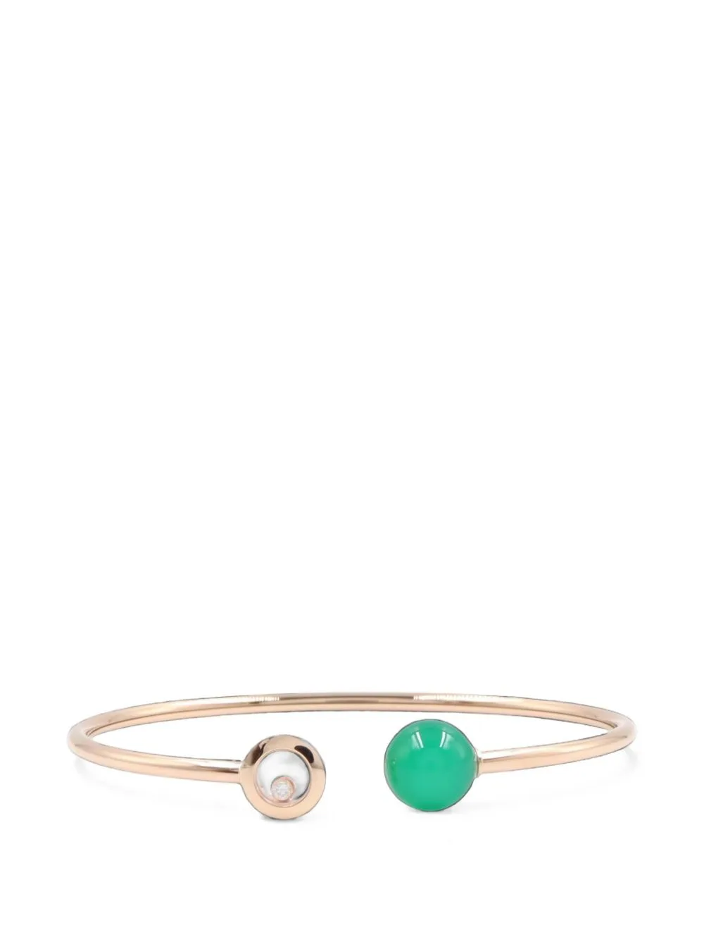 2010s Happy Diamonds Planet Green-Agate Bracelet