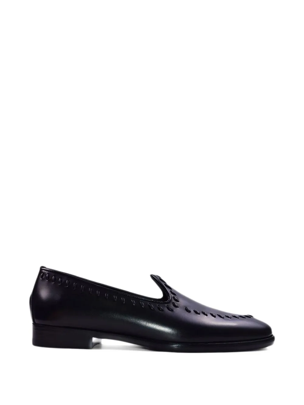 Embossed Leather Loafers