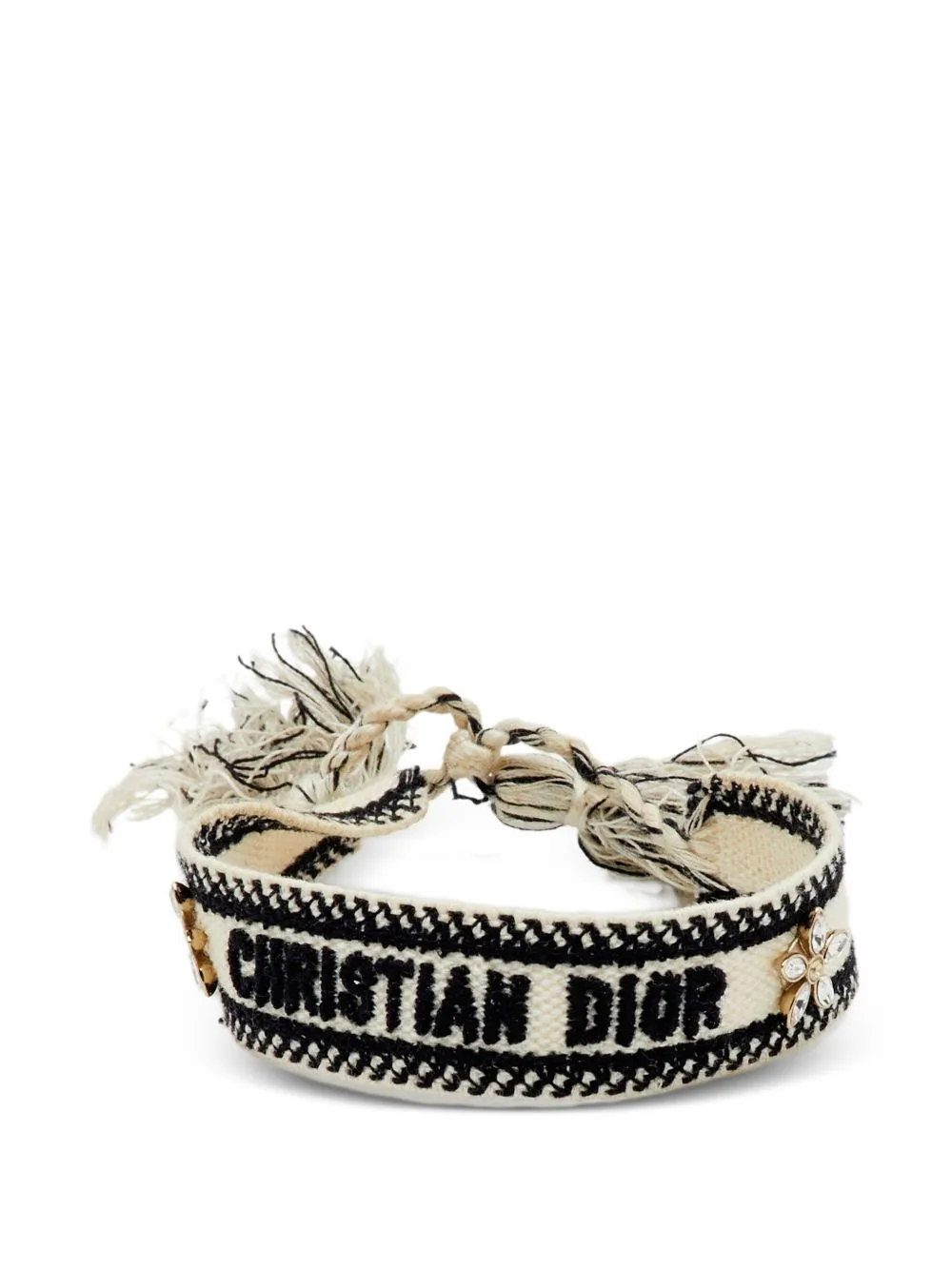 Logo-Embroidered Bracelet by Christian Dior Pre-Owned