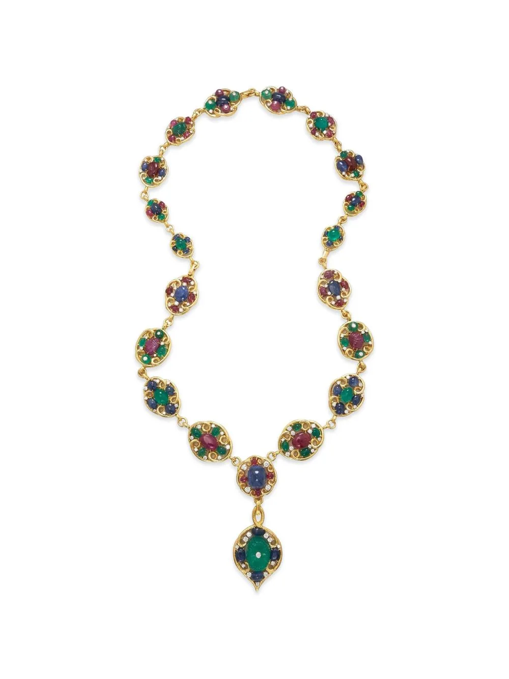 Arabesque Multi-Stone Necklace by David Webb