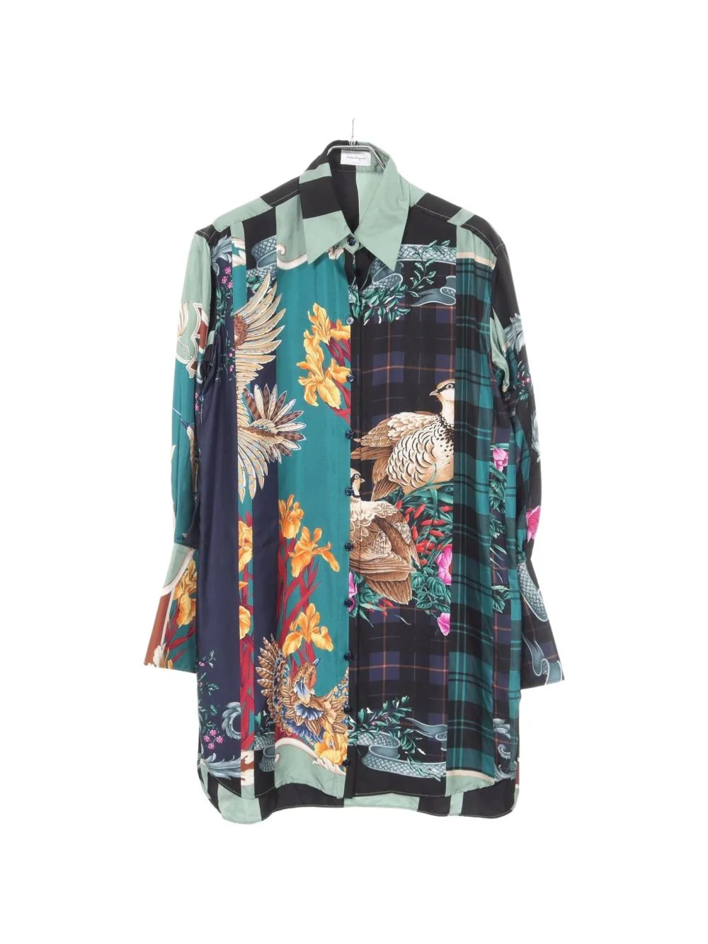 2000 Patchwork Long-Sleeve Shirt by Ferragamo Pre-Owned
