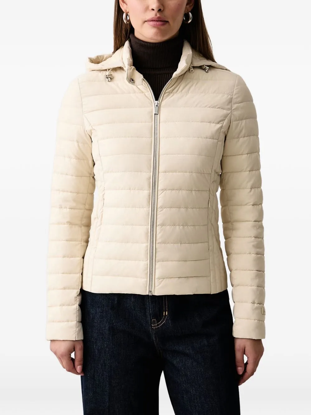 Quilted Hooded Jacket by Trussardi