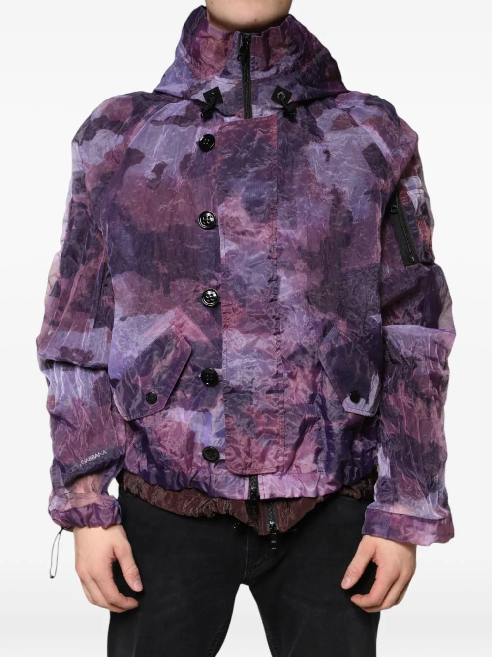 Camouflage Hooded Jacket by Dolce & Gabbana