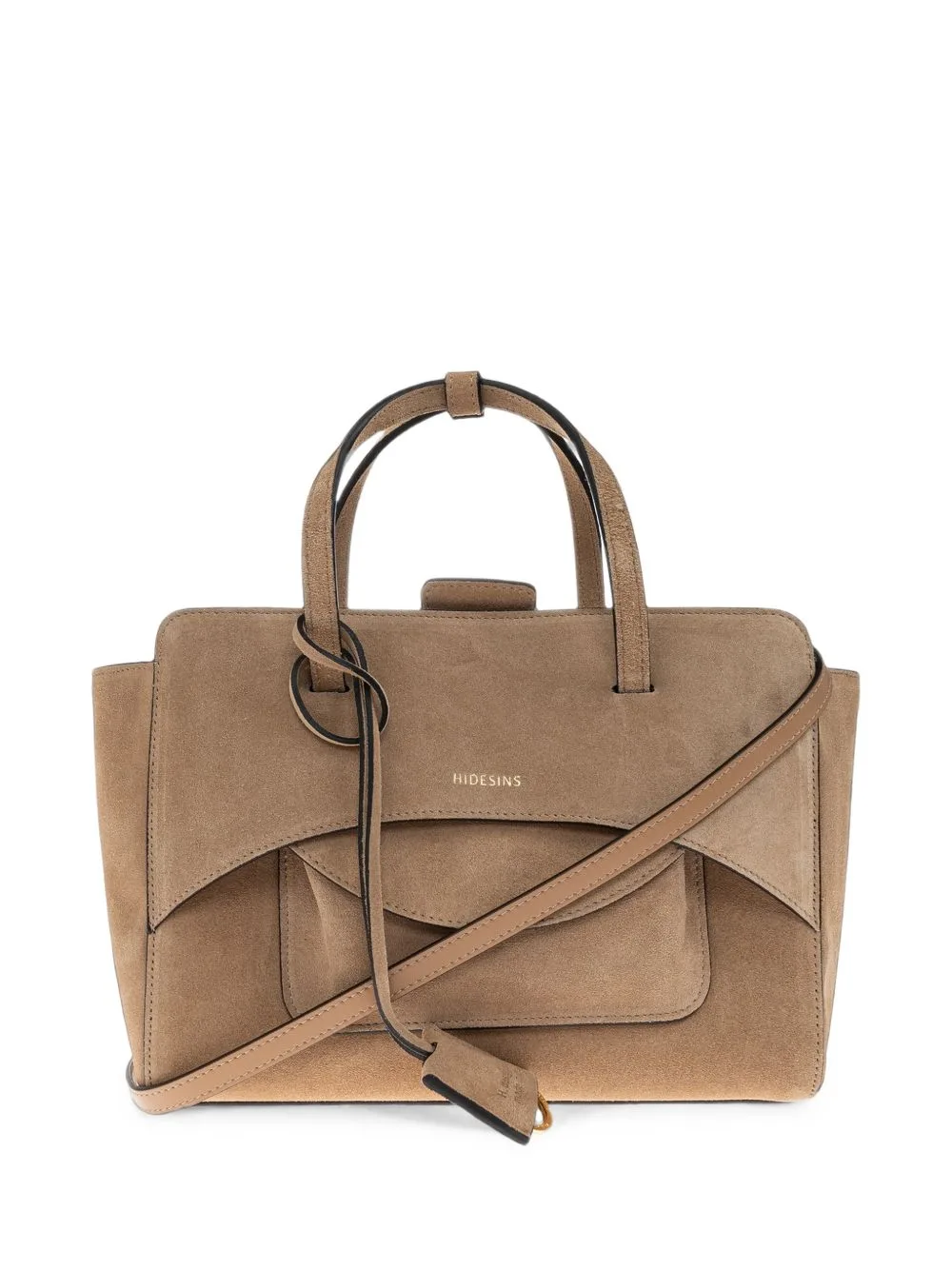 Medium Flap Calf Suede Tote Bag