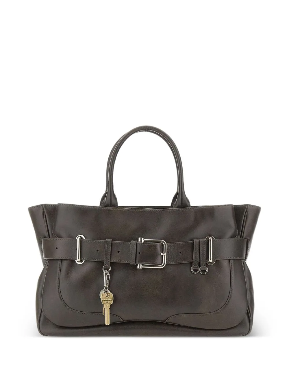 Brocle Buckle Charm Leather Tote Bag by Osoi