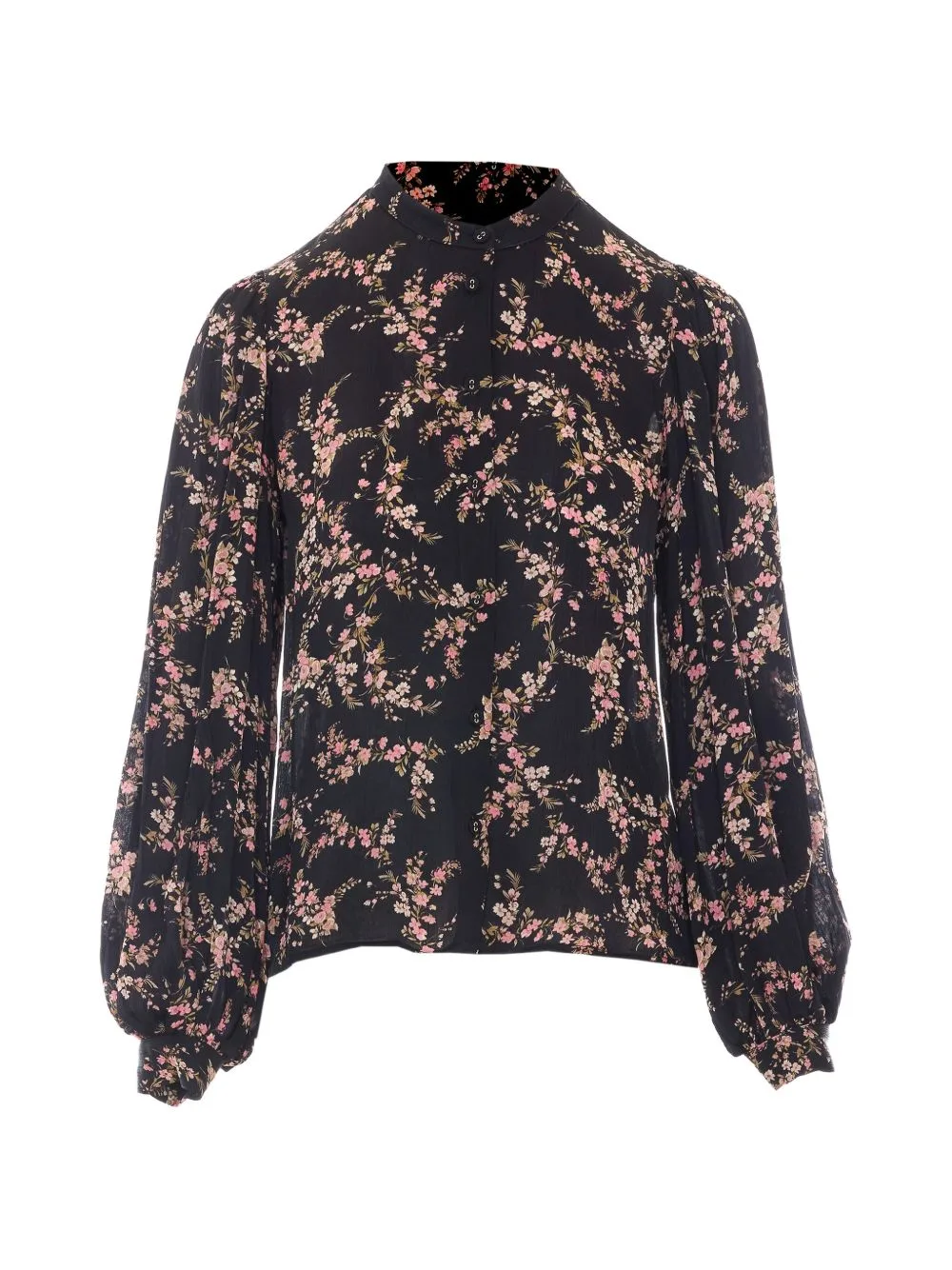 Floral-Print Long-Sleeve Shirt by TWINSET