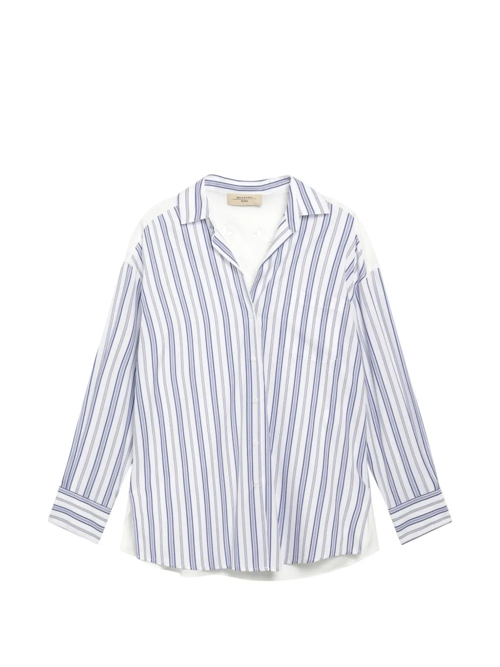 Embroidered Striped Cotton Shirt by Weekend Max Mara
