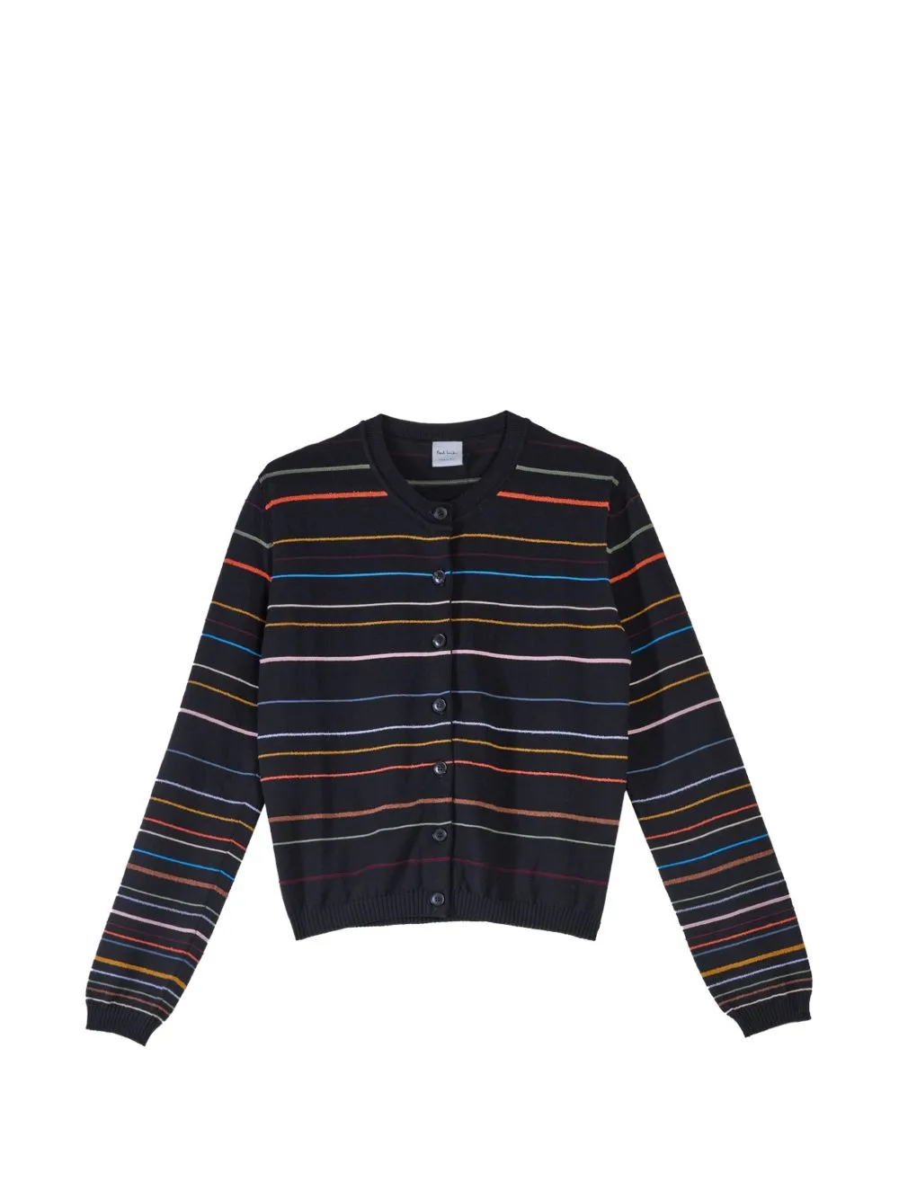 Multi-Stripe Cotton Cardigan by Paul Smith