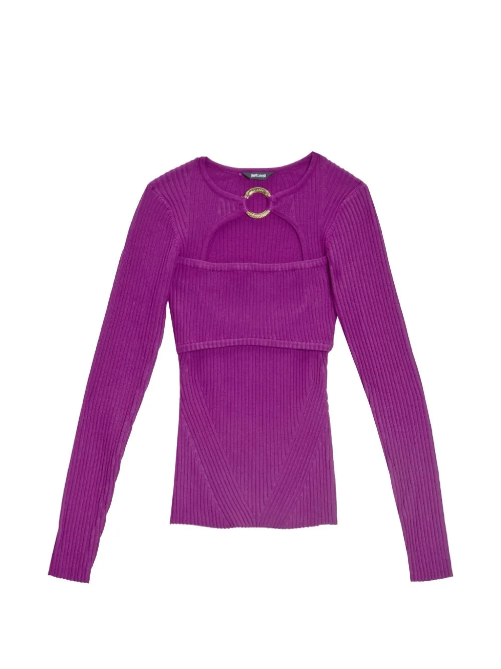 Cut-Out Ribbed Sweater by Just Cavalli