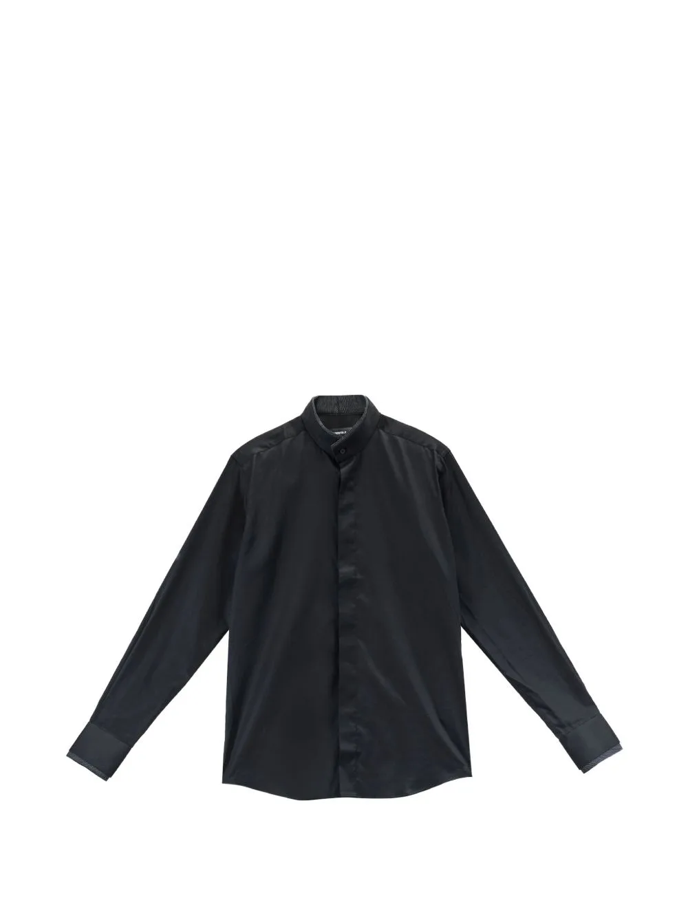 Mandarin-Collar Long-Sleeve Shirt by Karl Lagerfeld